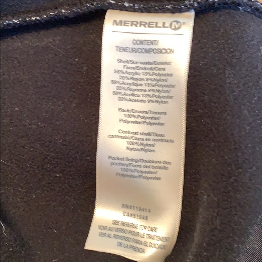Merrell coat black/white jacket winter/fall - Picture 11 of 16